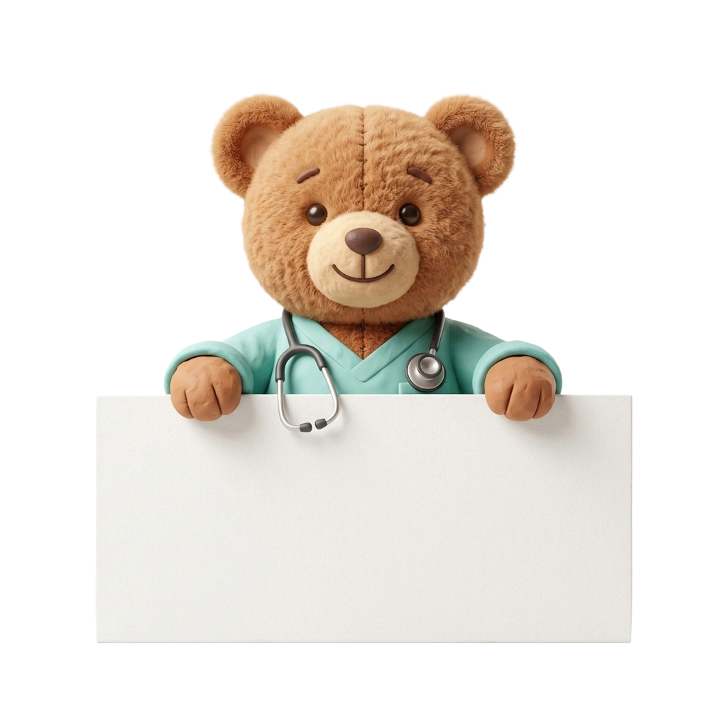 3D Bear Doctor Mascot