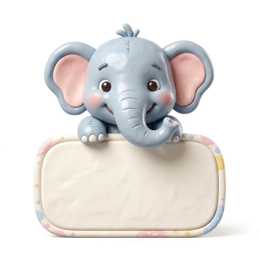 Peeking Elephant Mascot