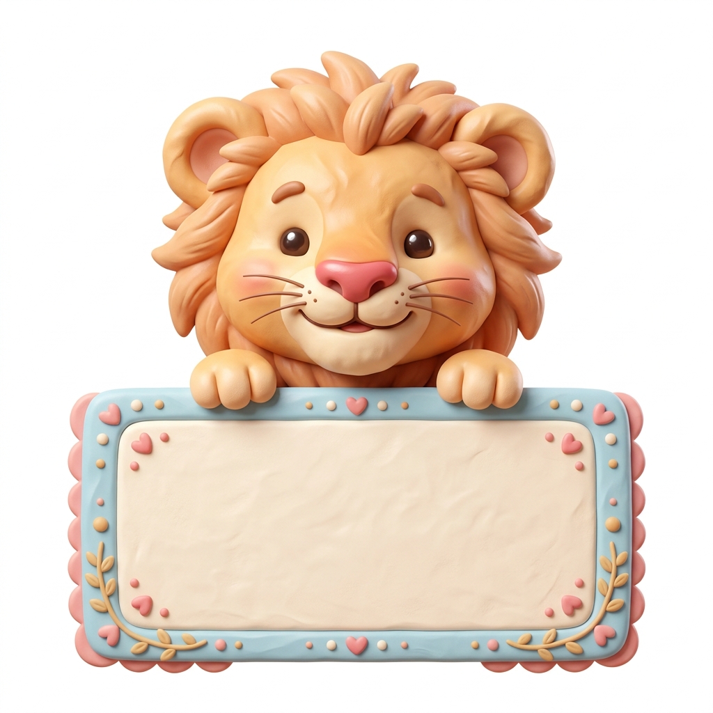 Peeking Lion Mascot